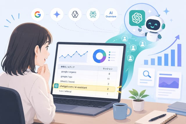 AI検索から初めてChatGPT経由の流入が来ました。実データで見えたAI検索の変化